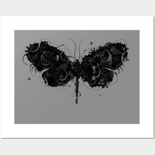 Butterfly No.3 b/w Posters and Art